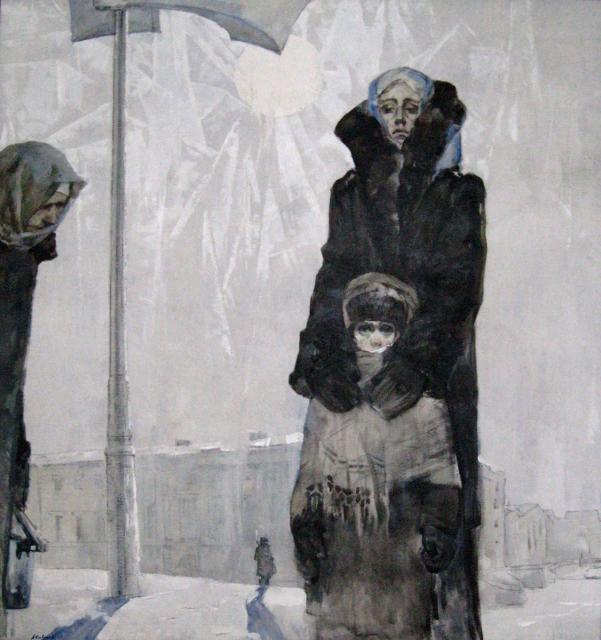 Кривицкий Л.Г. Говорит Ленинград. Центр Триптиха "Женщины Ленинграда".1967 Кривицкий Л.Г. Говорит Ленинград. Центр Триптиха "Женщины Ленинграда".1967